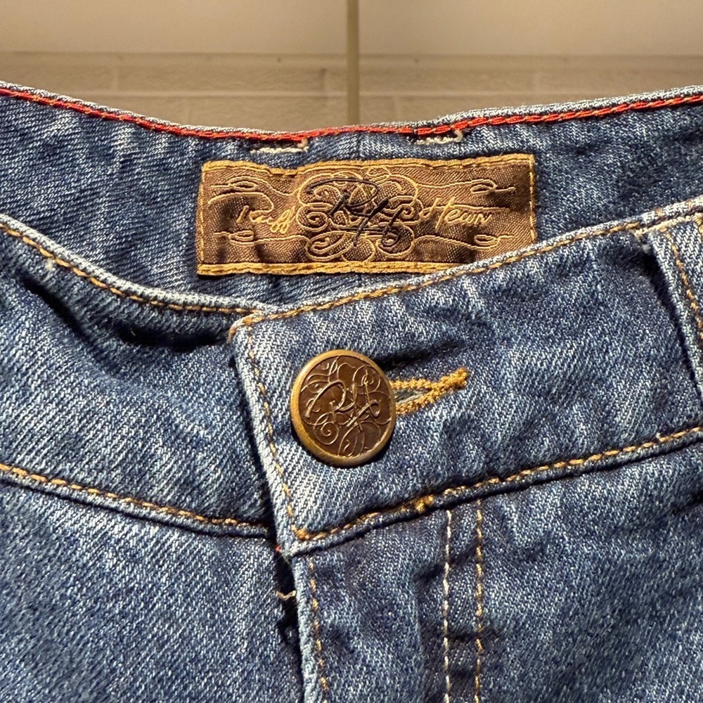 Ruff Hewn  Jeans‎ Women's Blue Denim Bootcut Jeans Size 6 S Signature Pocket